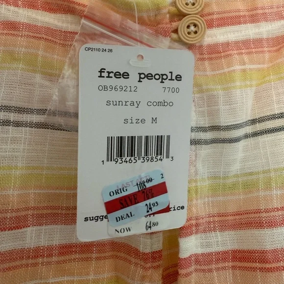Free People Multicolor Striped Tunic - Picture 4 of 5